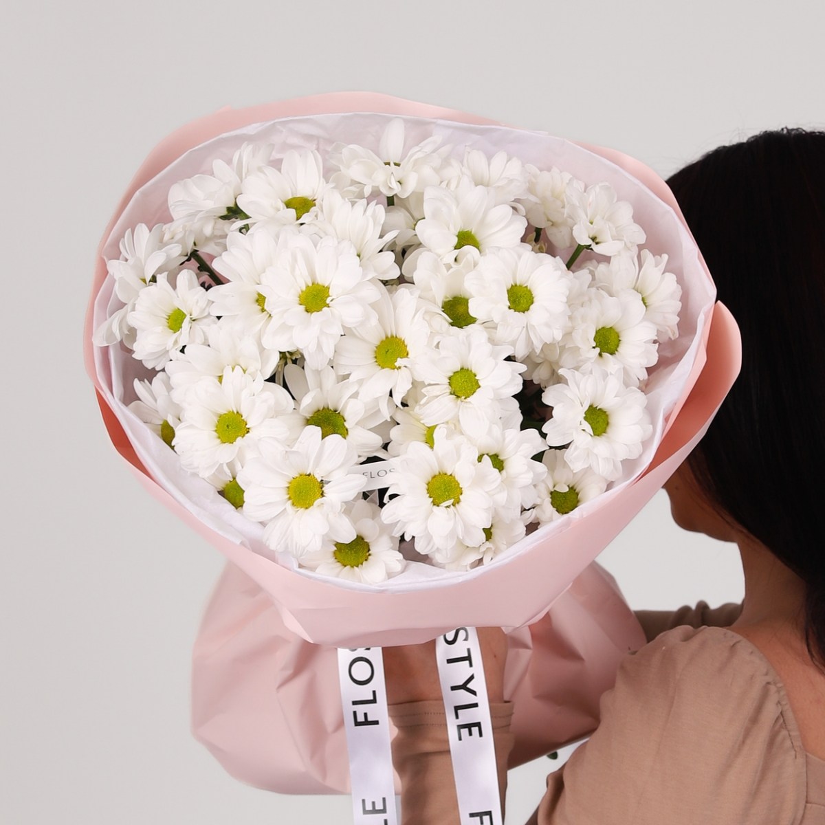 Ромашковая хризантема монобукет 